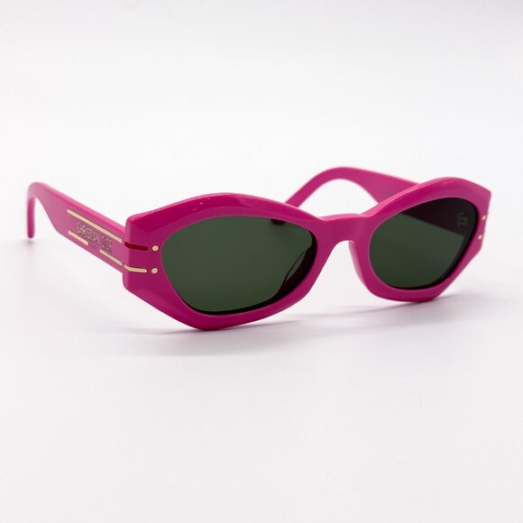 NEW DIORSIGNATURE B1U 73C0 PINK GEOMETRIC WOMEN SUNGLASSES DIOR SIGNATURE 73C - Picture 5 of 12